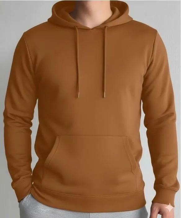 1 Pc Men's Fleece Plain Hoodie In Soft and Most Fine Quality